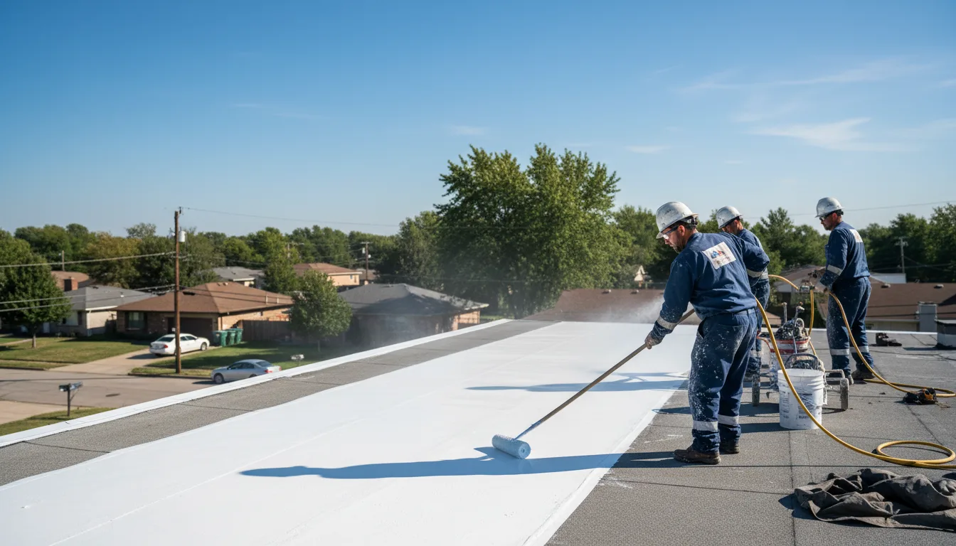Commercial roof coating in Crenshaw, MS near me